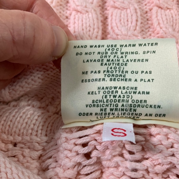 Cotton Irish Cable Knit Sweater by Carraig Donn Women’s size small - Picture 10 of 11